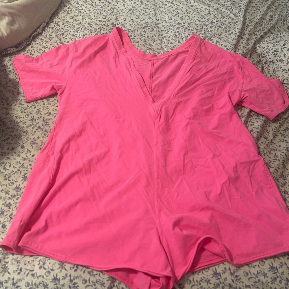 Women's Pink FP Movement Romper NWOT